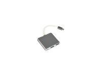 Image du produit Gembird A-CM-HDMIF-02-SG (USB-C, 3 Ports)