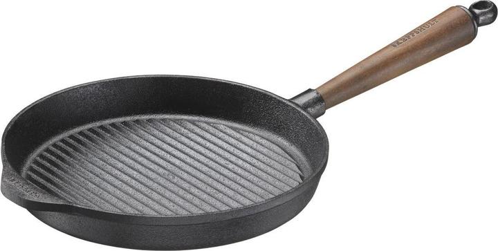 Produktbild Skeppshult Gusseisen Grillpfanne rund Walnuss (26 cm, Grillpfanne, Gusseisen)