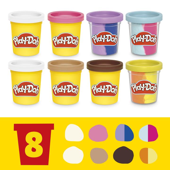 Productafbeelding Play-Doh Kitchen Creations Kneedplezier Café, Café speelset met 20 accessoires en 8 blikken