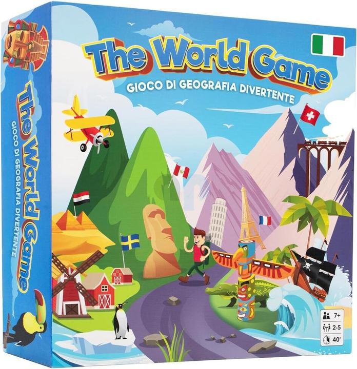The World Game Divertente Gioco da Tavolo Sulla Geografia (Italienisch)