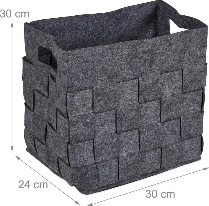 Actual product image Relaxdays 2x storage basket (2 x, 30 x 24 x 30 cm)