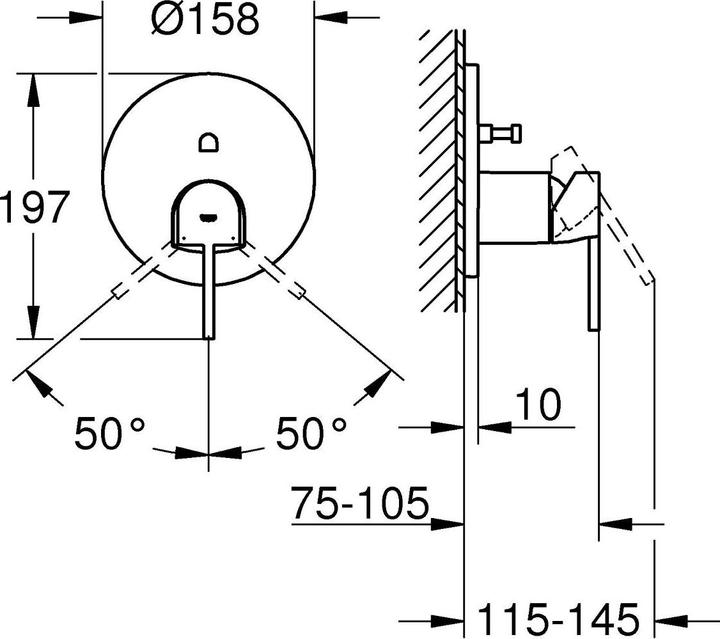 Image du produit Grohe Plus Mitigeur monocommandé pour bain