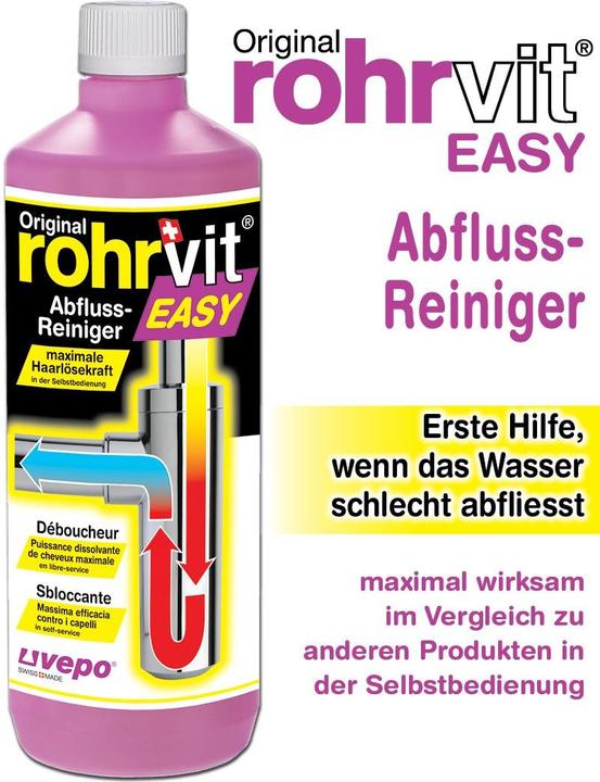 Actual product image Rohrvit EASY drain cleaner