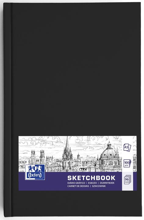 Image du produit Oxford Carnet de croquis (A5, Blanc, Couverture rigide)