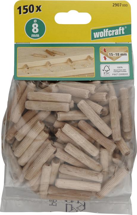 Image du produit wolfcraft wolfcraft 50 Langholzdübel Buche ø6x30mm (50 pcs)