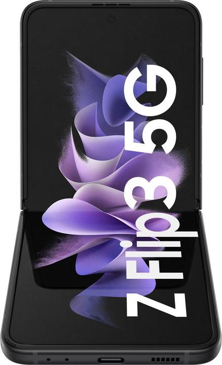Produktbild Samsung Galaxy Z Flip3 5G EU (128 GB, Phantom Black, 6.70", SIM + eSIM, 12 Mpx, 5G)