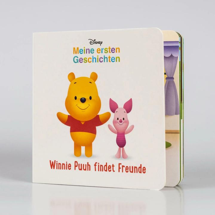 Actual product image Disney cardboard book: Winnie the Pooh finds friends (German)