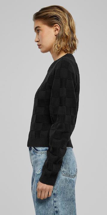 Actual product image Urban Classics Ladies Check Knit Sweater - 126785 (XS)