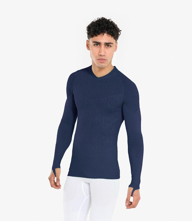Produktbild Kipsta Damen/Herren Fussball Funktionsshirt langarm - Keepdry dunkelblau (XS)