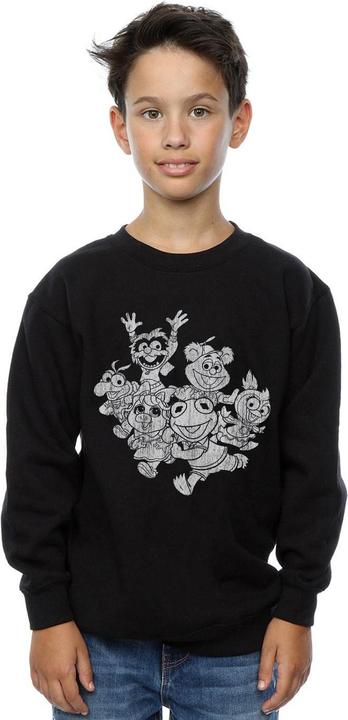 Actual product image Disney Boys The Muppets Muppet Babies Mono Group Sweatshirt (128)