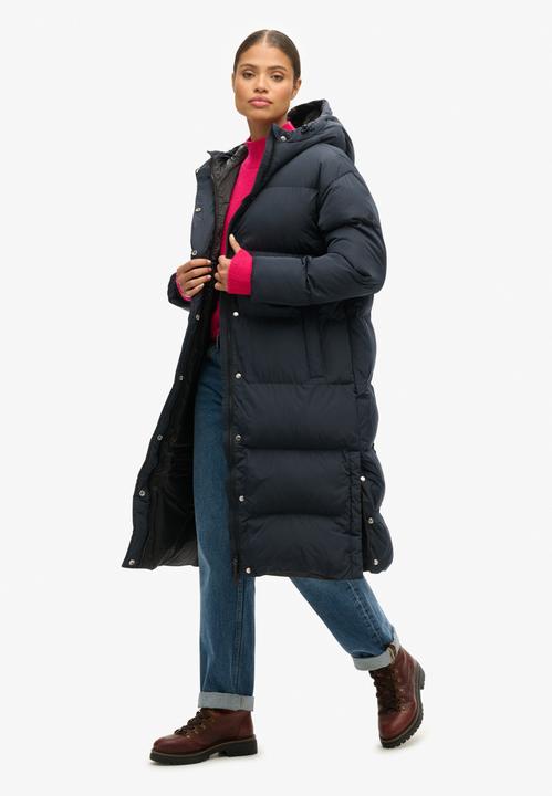 Produktbild Superdry Lange Daunenjacke mit Kapuze, Damen (XL)