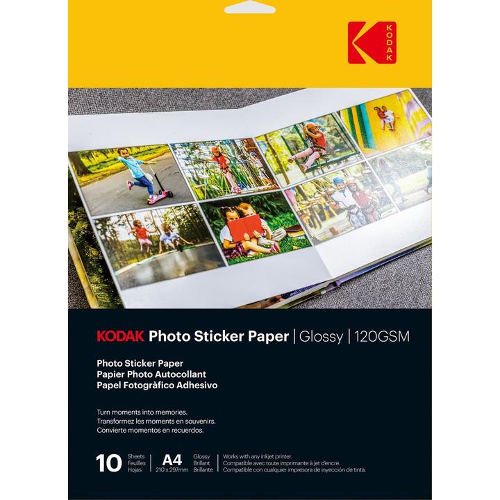 Immagine prodotto Kodak Carta adesiva fotografica (120 g/m², A4, 10 x)