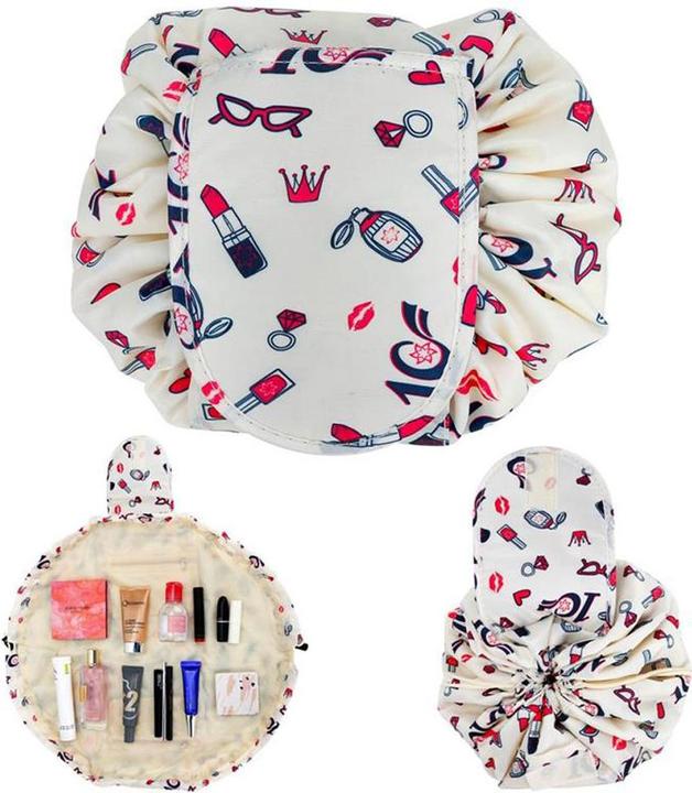 Immagine prodotto Intirilife Borsa per cosmetici in CREMA GIRLY MOTIVE