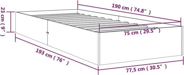Image du produit VidaXL Lubbert (75 x 190 cm)