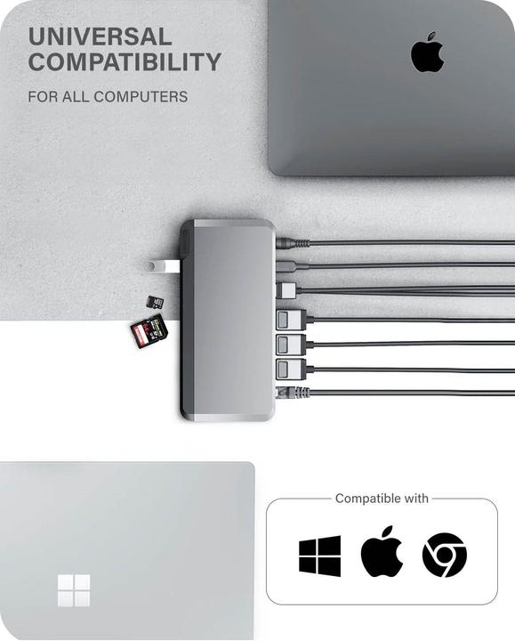 Produktbild Alogic Docking Station Universal Triple USB-C&USB-A (USB-C, 4 Ports)