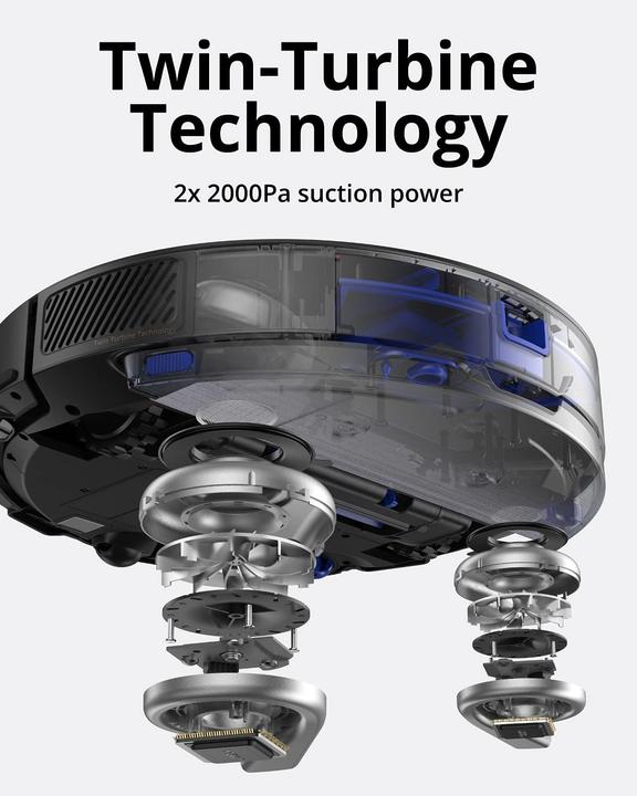 Image du produit eufy RoboVac X8 Robot Aspirateur Noir Compatible avec Amazon Alexa, compatible avec Google Home, Vocal... (Robot d'aspiration et de nettoyage)