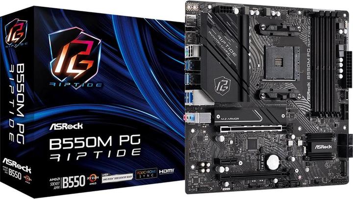 Productafbeelding AsRock B550M PG Riptide (AM4, AMD B550, mATX)