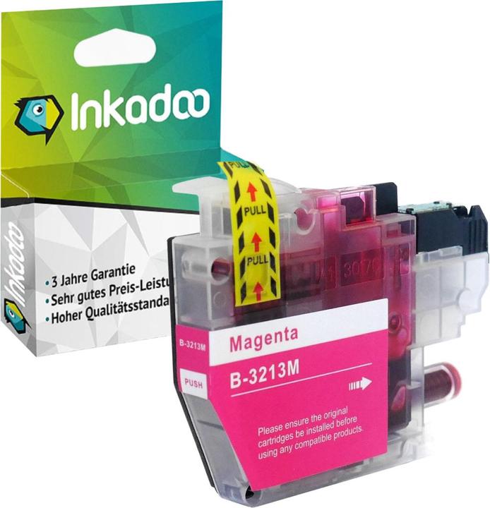 Image du produit Inkadoo Cartouche d'encre compatible en remplacement de Brother LC-3213 compatible avec Brother DCP-J 572 DC (M)