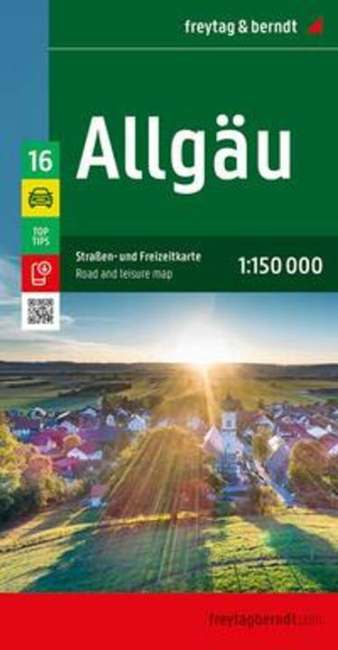 Produktbild Allgäu, Strassen- und Freizeitkarte 1:150.000, freytag & berndt