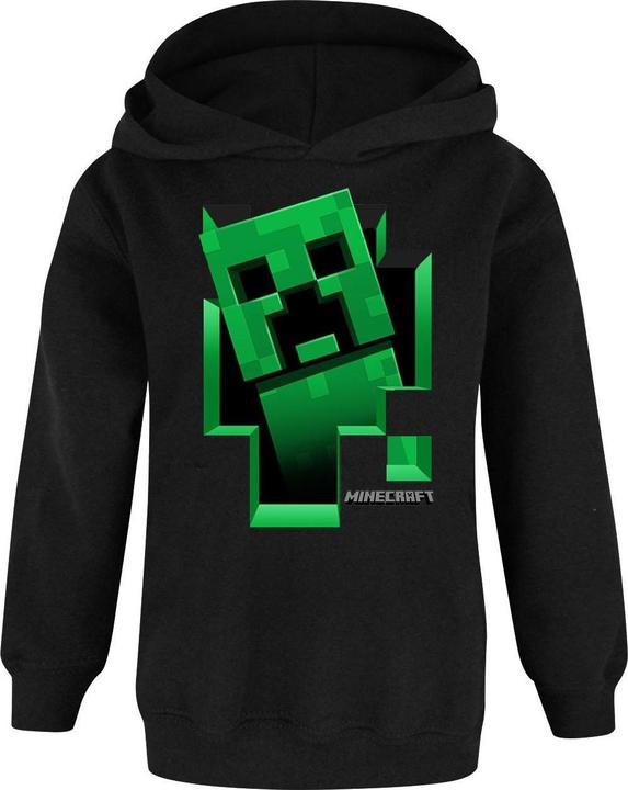 Actual product image Minecraft Childrens/Kids Creeper Inside Hoodie (128)
