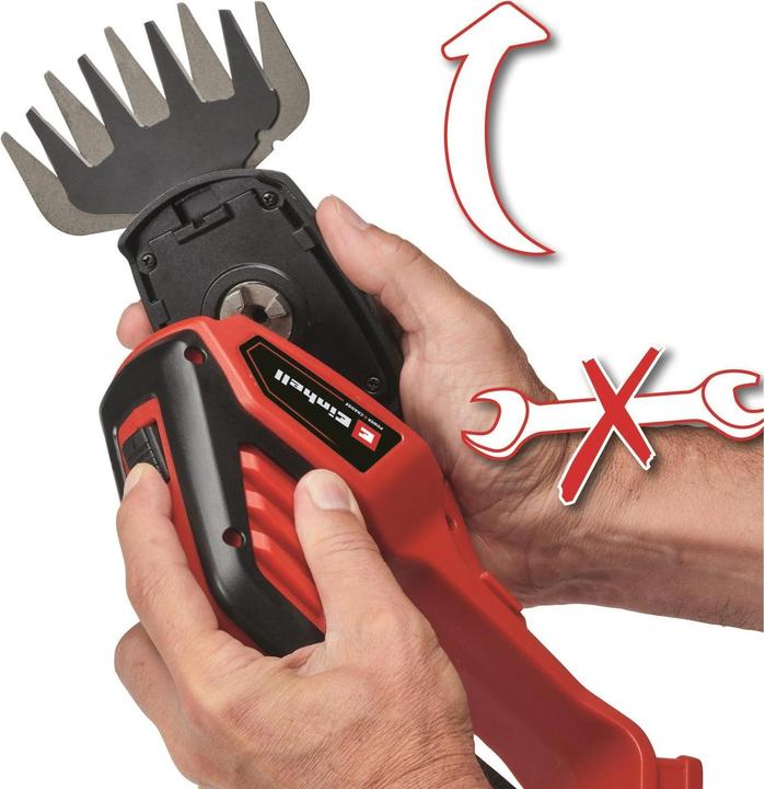 Immagine prodotto Einhell Cesoie per erba e arbusti a batteria 18 V GE-CG 18/100 LiT Power X-Change (Tagliasiepi a batteria)