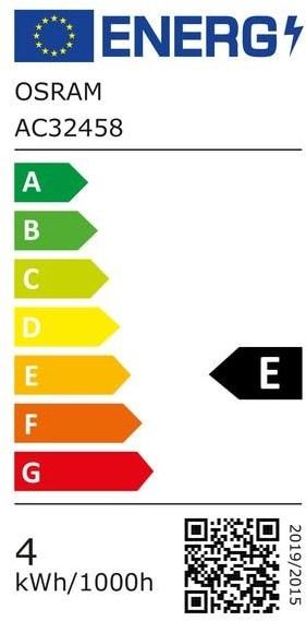 Energy Label Osram Led Base Classic B (E14, 4 W, 470 lm, 2 x, E)
