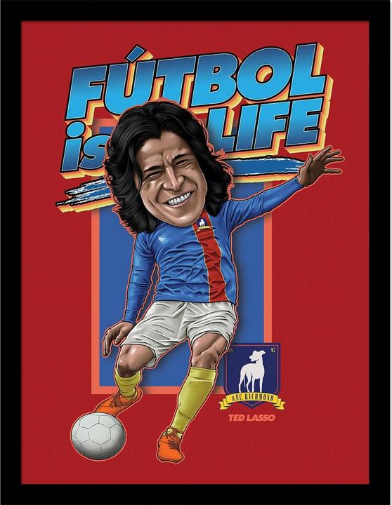 Actual product image Universal Textiles Bobble Head Dani Rojas Framed Poster (40 x 30 cm)