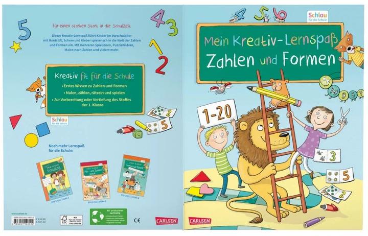 Immagine prodotto Schlau für die Schule: Mein Kreativ-Lernspass: Zahlen und Formen (Tedesco, Theresa Koppers, Christine Mildner, 2023)