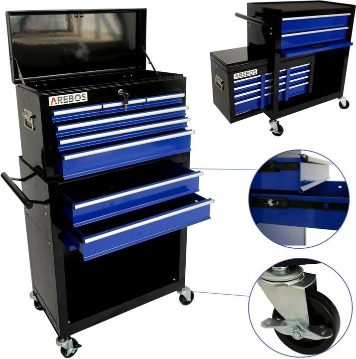 Produktbild Arebos Werkzeugwagen (2 x)