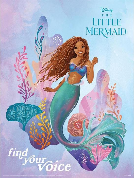 Actual product image The Little Mermaid Find Your Voice Action Pose Paper Print