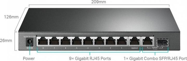 Produktbild TP-Link TL-SG1210MP (9 Ports)