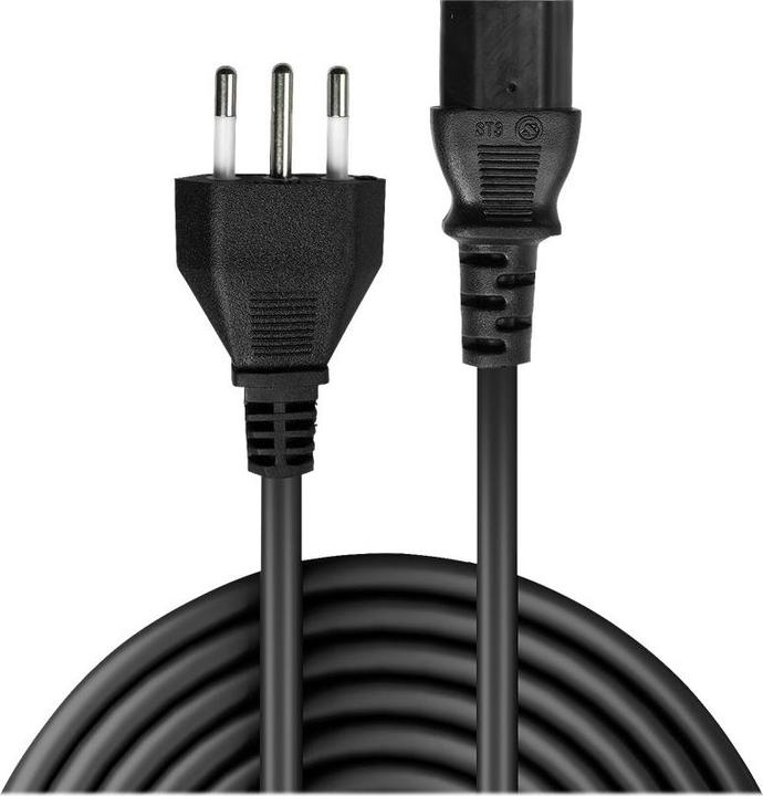 Actual product image Lindy IEC mains cable, italy Italian mains plug-IEC320 C13 (3 m)