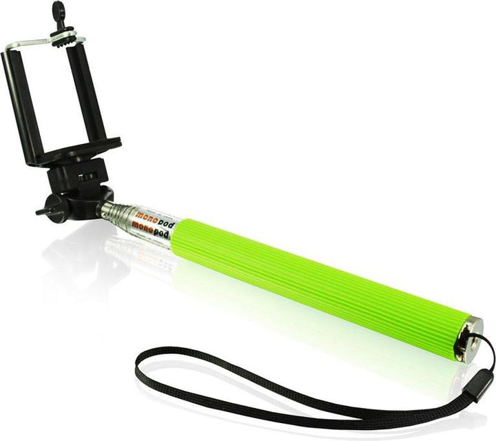 Produktbild Hermex Selfie Stick GRÜN für Apple iPhone & Android Smartphones