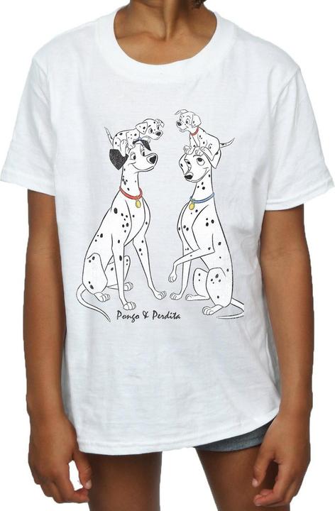 Immagine prodotto 101 Dalmatians Pongo And Perdita Maglietta Ragazze (152, 158)