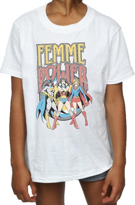 Image du produit T-shirt en coton Femme Power pour filles (116)