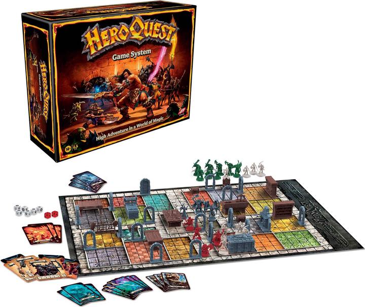 Actual product image Hasbro Gaming HASD0048 - HeroQuest - Brettspiel, für 2-5 Spieler, ab 14 Jahren (DE-Ausgabe) (German)