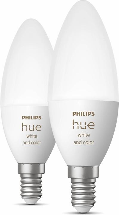 Image du produit Philips Hue White & Color BT (E14, 5.30 W, 470 lm, 2 x, G)