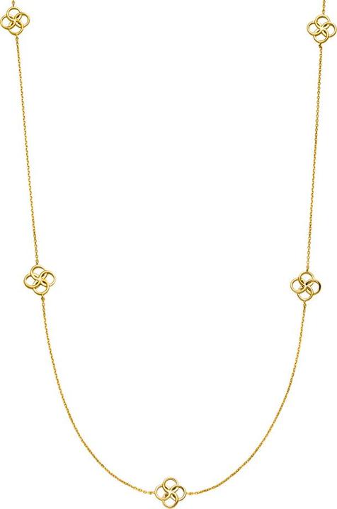 Produktbild Collier Clover Charm, 18 K Gelbgold vergoldet (Rhodiniert, 925 Sterlingsilber)