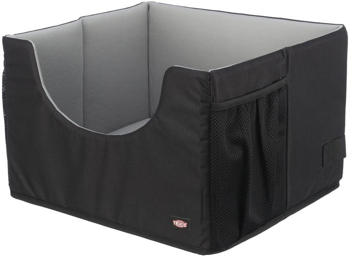 Trixie Autositz 45 × 28 × 40 cm, Schwarz/Grau (Hund, Faltbar)