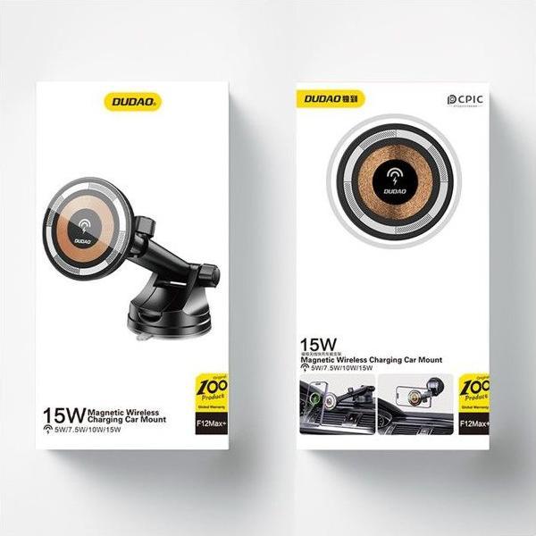 Actual product image Dudao F12MAX+ 15W Wireless Charger and Car holder