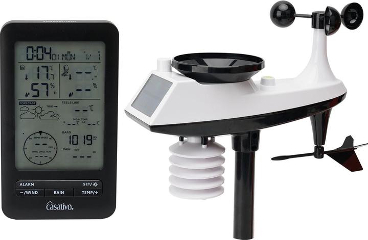 Actual product image Casativo Professional wireless weather station with outdoor sensor, hygrometer and weather forecast