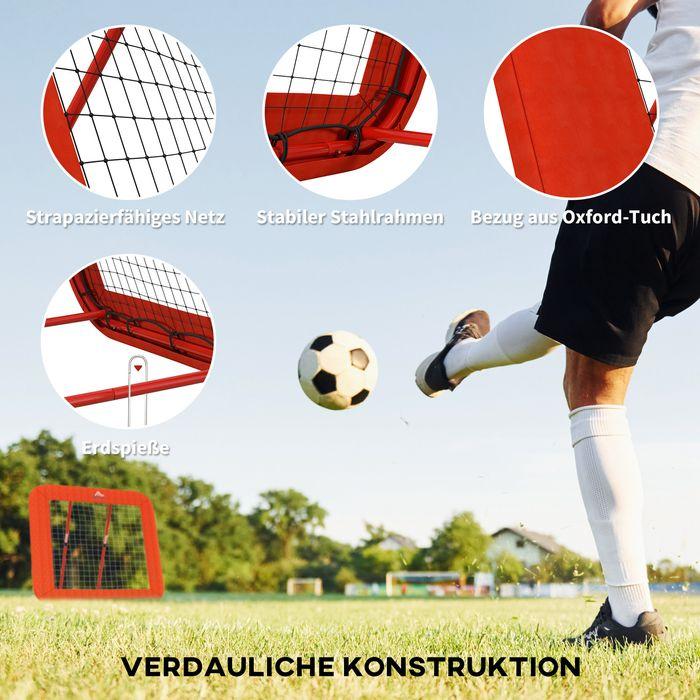 Produktbild Swisshandel24 Rebounder für Fussball, klappbar Fussball Rebounder mit Schutzrand, Heringe
