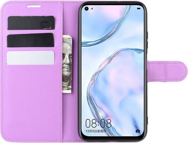 Produktbild MU Classic Litchi Leder Bookcover Series (Huawei P40 Lite)