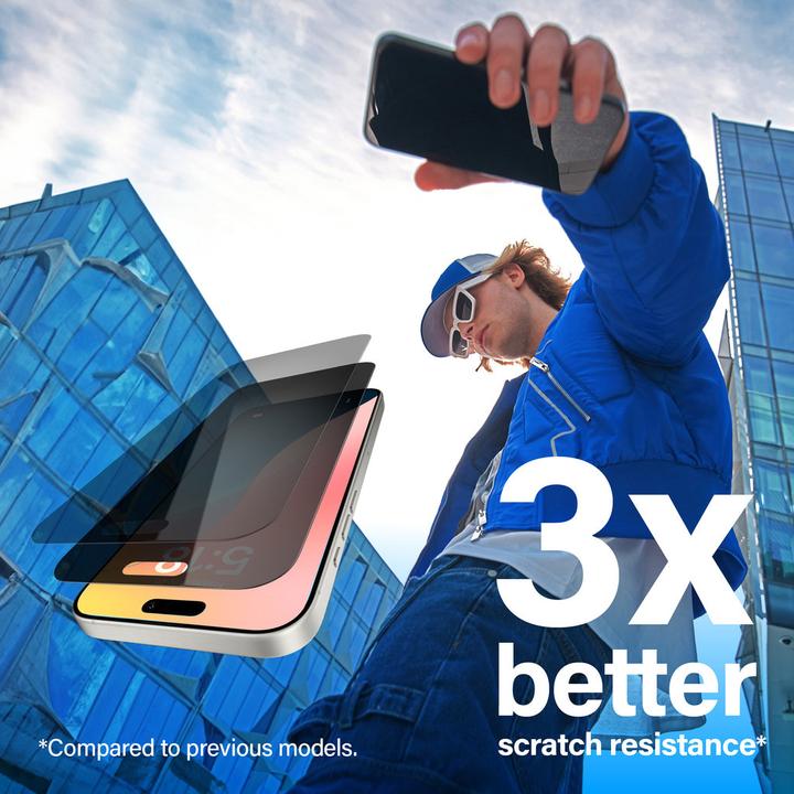Immagine prodotto PanzerGlass Vestibilità ultra-ampia (1 Pezzo/i, Apple iPhone 16, Apple iPhone 15)