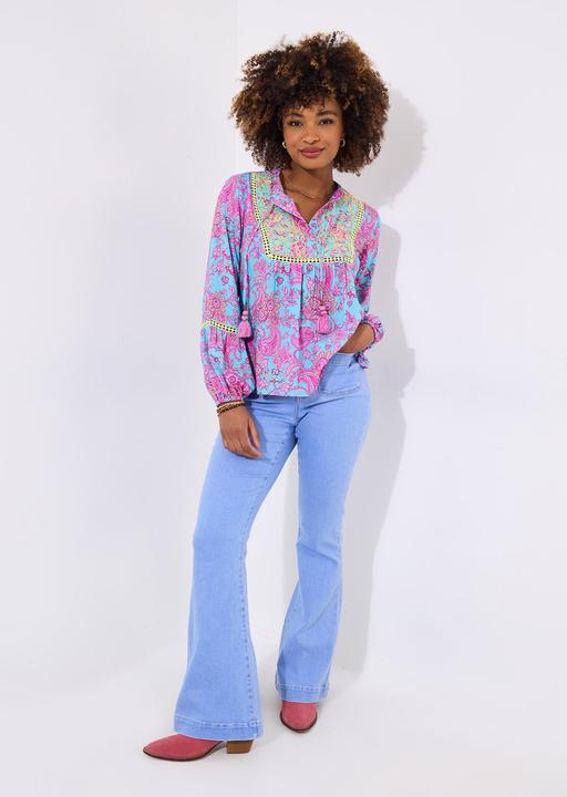 Immagine prodotto Joe Browns Embroidered Floral Tassel Top (42)