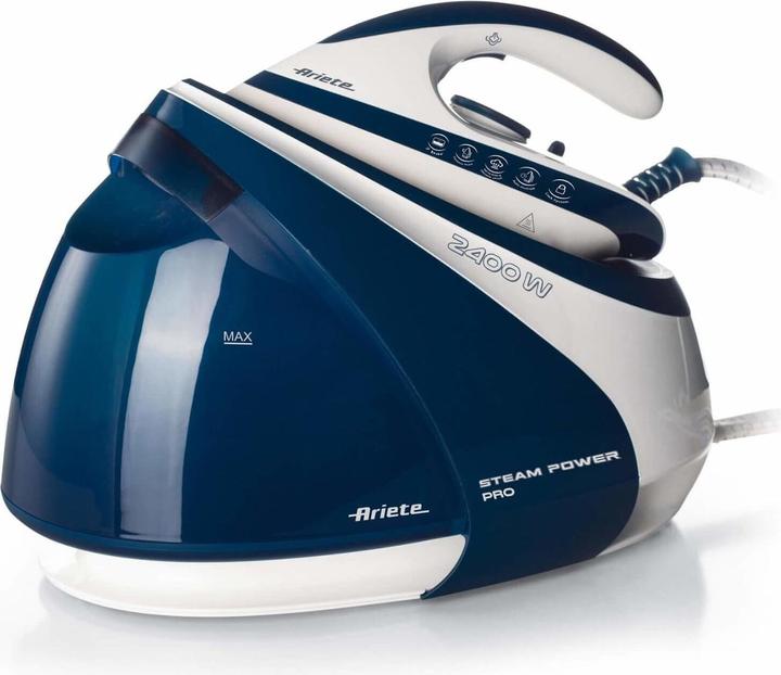 Ariete Steam Power Pro 6413 Suola da stiro in acciaio inossidabile (2400 W, 140 g/min)