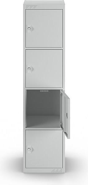 Image du produit kaiserkraft Armoire à casiers avec 4 casiers individuels (45 cm, 180 cm)