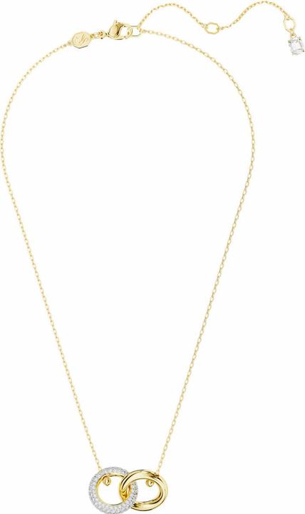 Image du produit Swarovski Collier dextera anneau enchevêtré blanc or (Métal Swarovski, 38 - 45 cm)