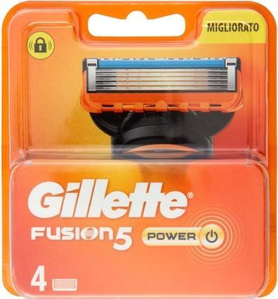 Image du produit Gillette Lames de remplacement du rasoir Fusion5 Power avec lames anti-friction - 4 recharges (4 x)