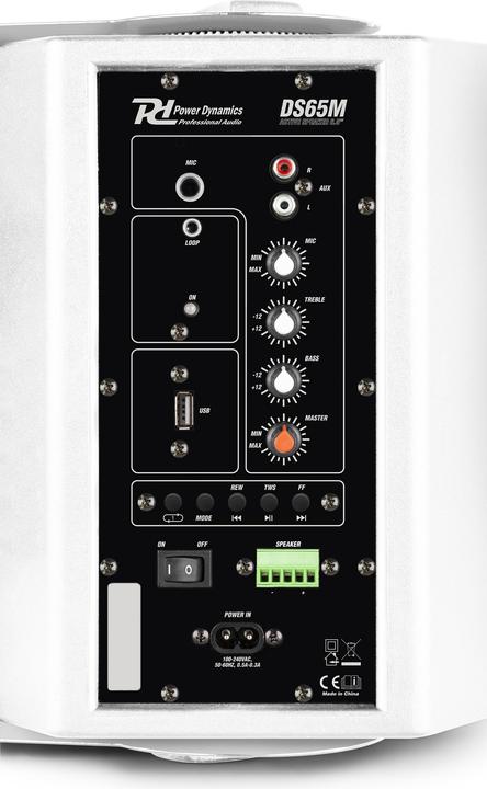 Immagine prodotto Power Dynamics Altoparlante da installazione DS65MW 60W, coppia bianco (Attivo, 1x 60 W)